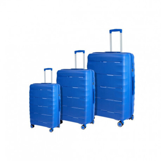 Set kufrov PREMIUM 3-dielny modrý