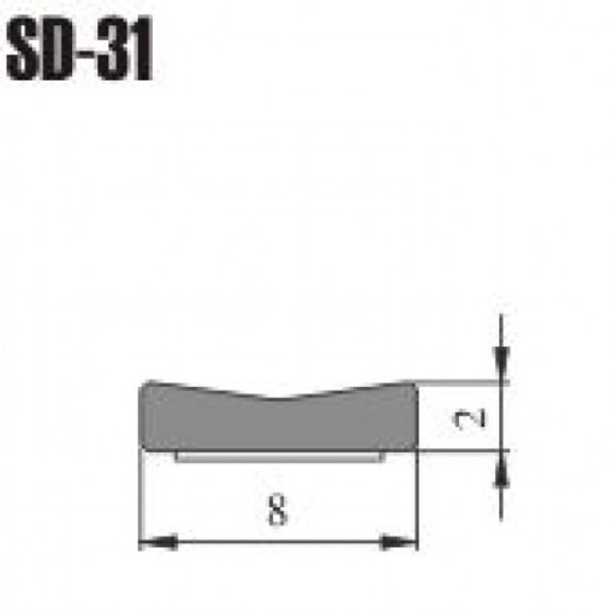 Tesnenie čierne SD31 (DGP) 8x2mm 200m