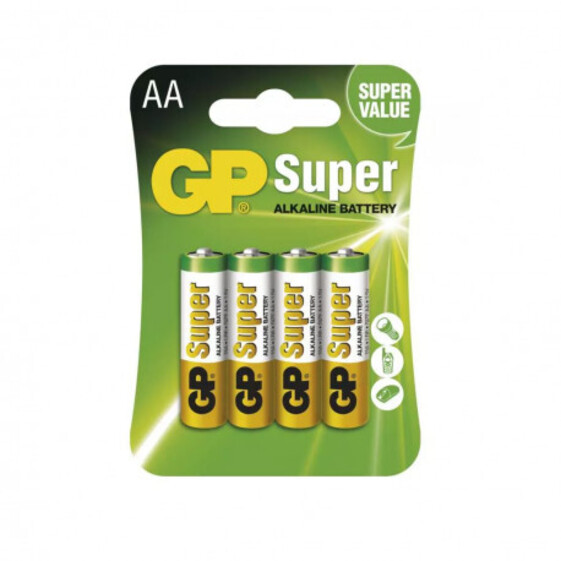 Batéria alkalická GP Super AA LR6 4ks