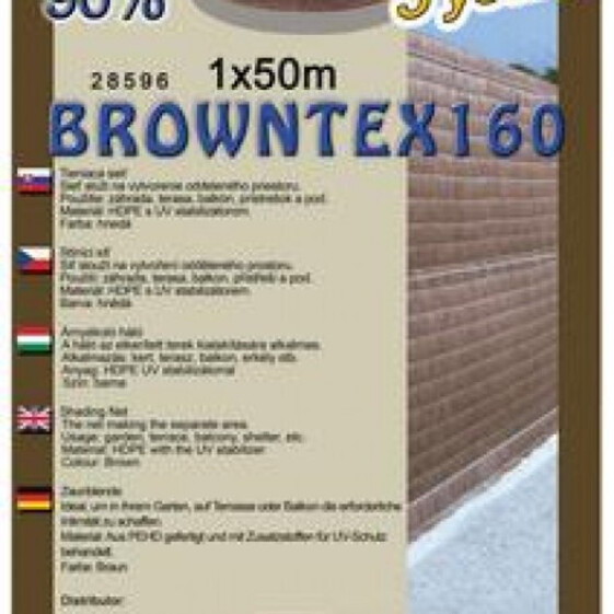 Sieť tieniaca Browntex 2x50m hnedá