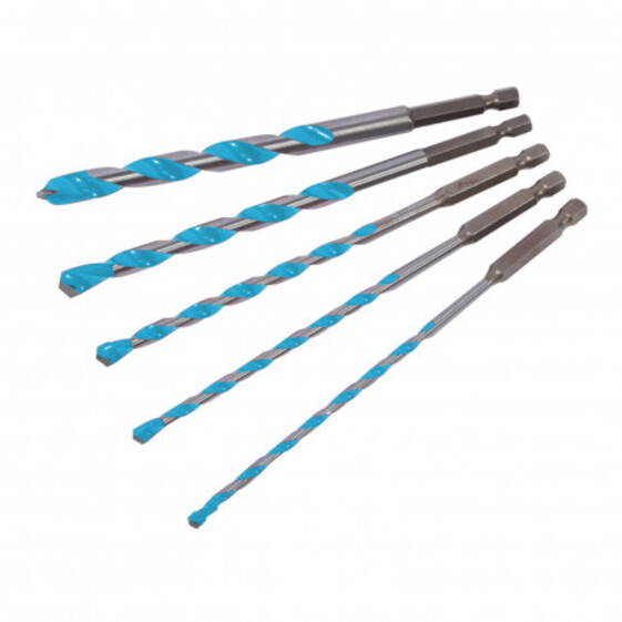 Vrták šesťhranná stopka vidiový sada 5-12 mm, plastovom obale