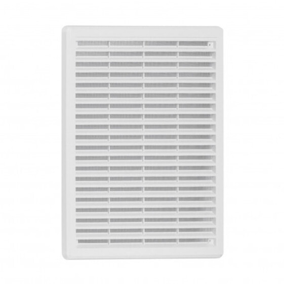 Mriežka vetracia biela so sieťovinou - krytka | 250x250 mm