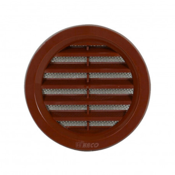 Mriežka vetracia hnedá kruhová so sieťovinou | 75 mm