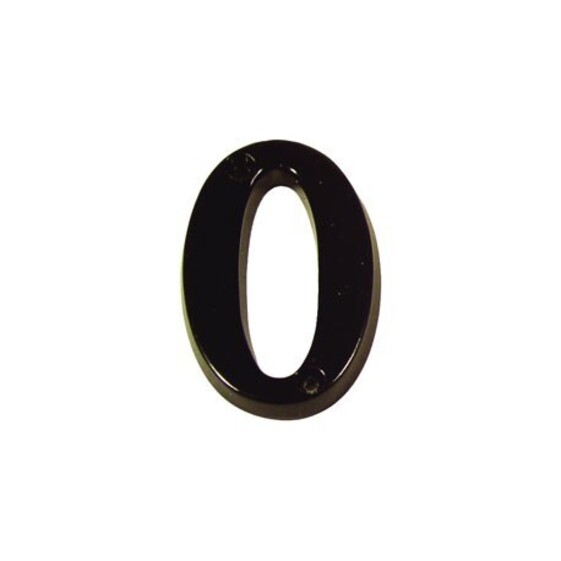 Interiérové číslo 0 čierne 50mm