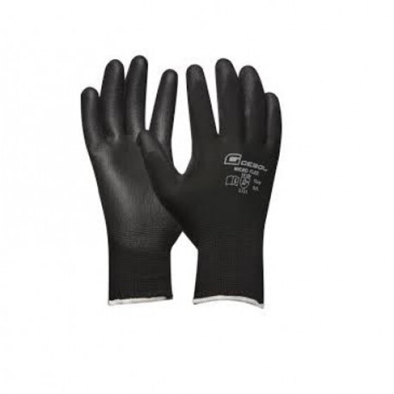 Rukavice NANO FLEX SCHWARZ veľkosť 10 s vysačkou