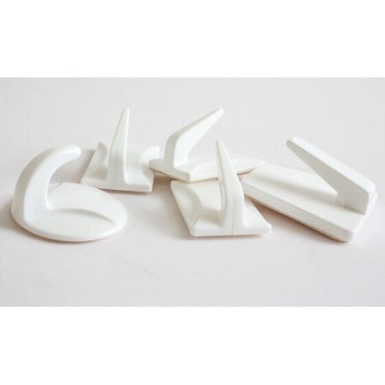 Háčik samolepiaci Quickfix Biely 100ks/bal (mix tvarov)