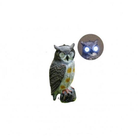 Plastová dekorácia - sova so svietiacimi očami