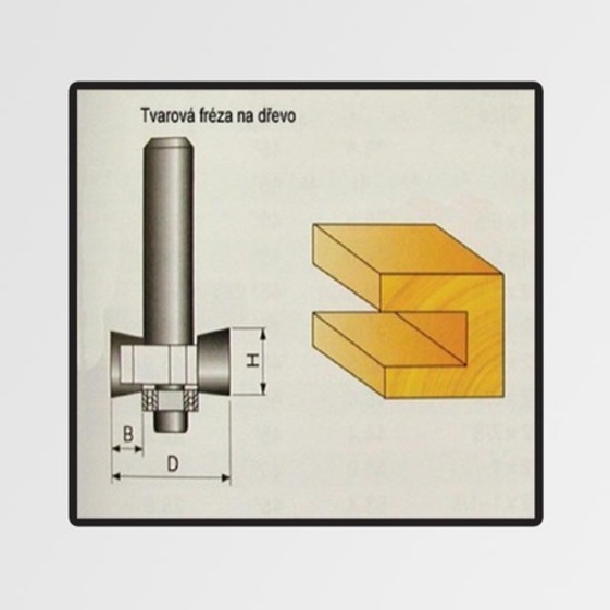 Fréza tvarová do dreva 32x9,4x10mm