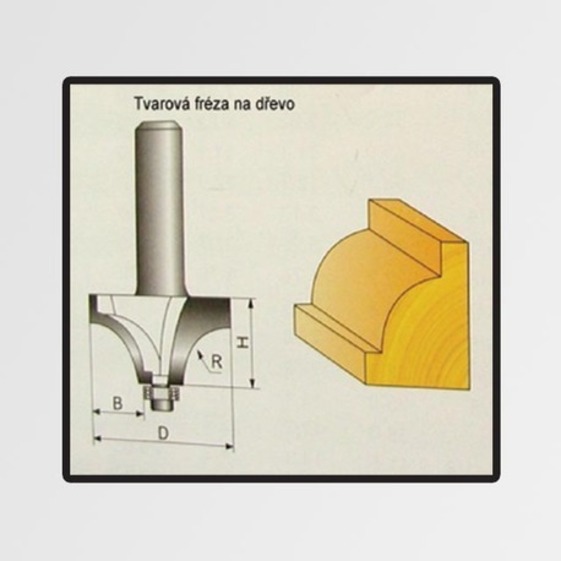 Fréza tvarová do dreva 32x9,52x11,3mm