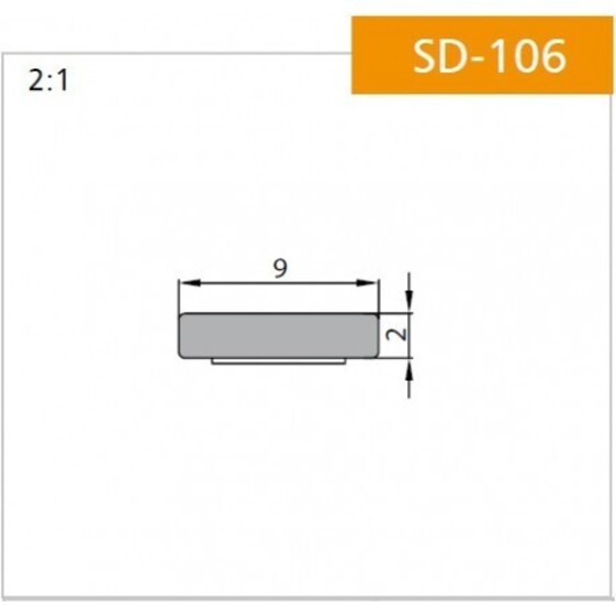 Tesnenie hnedé SD106 9x2mm 200m