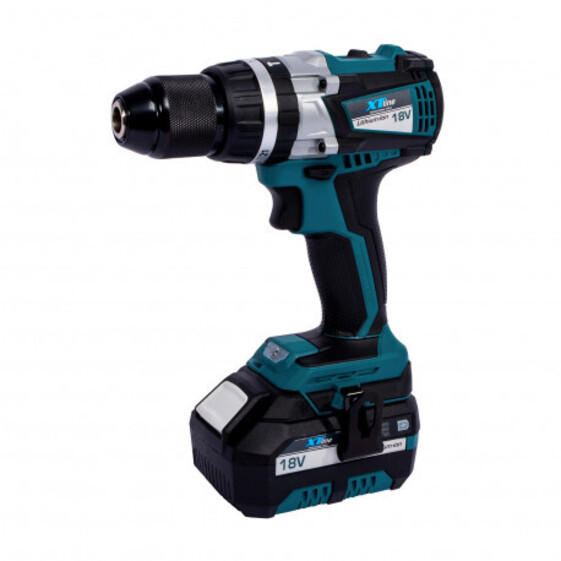 Aku vŕtačka s príklepom bezuhlíková 18V 2 batérie 4,0Ah EVE + nabíjačka 3,5A