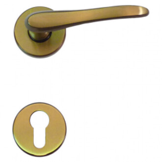 Kľučka CLARISA rozeta kľúčová Hnedo-zlatá