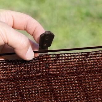 Fixatex clips hnedé 20ks/bl