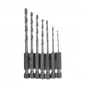 Vrtáky HSS 1,5-6mm 6-hranný úchyt sada 7 dielov
