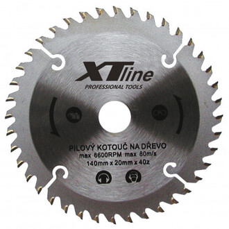 Kotúč pílový s SK plátmi trapézový na drevo 160x20mm/60 zubov