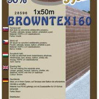 Sieť tieniaca Browntex 1x50m hnedá