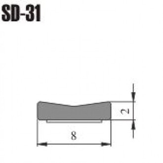 Tesnenie čierne SD31 (DGP) 8x2mm  200m