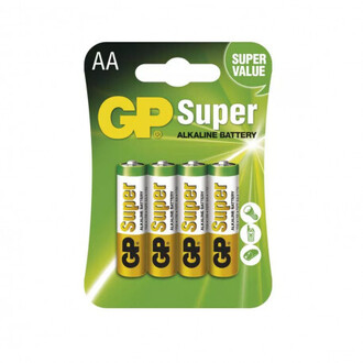 Batéria alkalická GP Super AA LR6 4ks