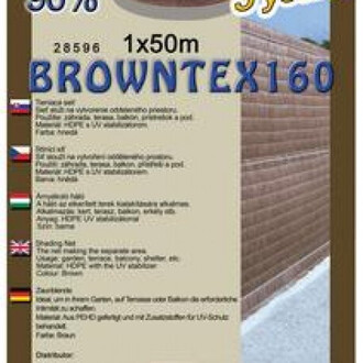 Sieť tieniaca Browntex 2x10m hnedá