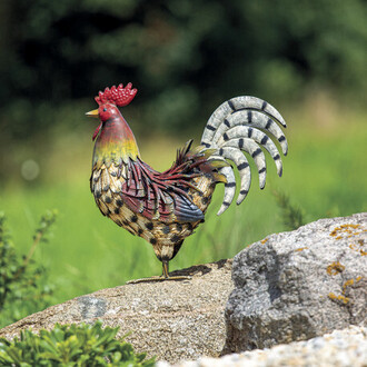 Kovová dekorácia - kohút HARRY