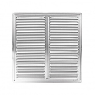 Dvierka revízne kovové biele s tlačidlovým zámkom | 150x150 mm