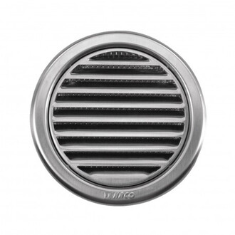 Mriežka nerezová vetracia kruhová so sieťovinou | 75x75 mm