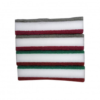 Brús.špongia mäkká 1bal/4ks 150x100x30mm, zr. 80/120/240