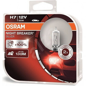 Autožiarovka OSRAM H7 12V 55W PX26D NIGHT BREAKER® SILVER BOX