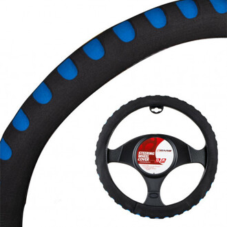 Poťah volantu penový čieno-modrý 37-39