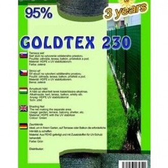 Sieť tieniaca Goldtex 1x10m zelená