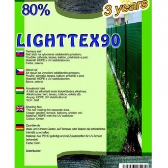Sieť tieniaca Lighttex 1,2x50m zelená