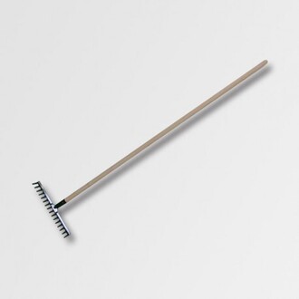 Hrable kovové 16zubov s násadou 160cm