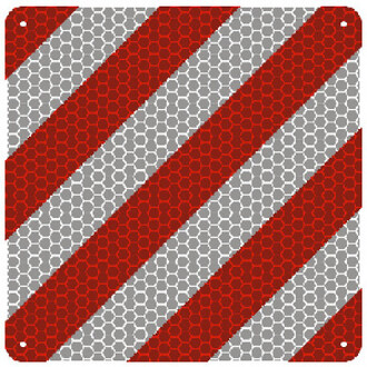 Zástavka nadrozmernej prepravy 500x400mm