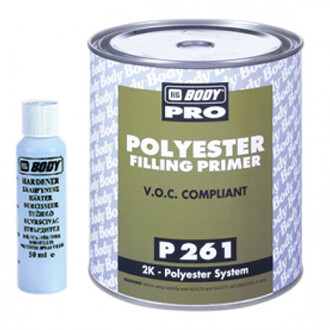 BODY P261 2K Polyesterový tmel +plnič filling primer HB BODY 1L