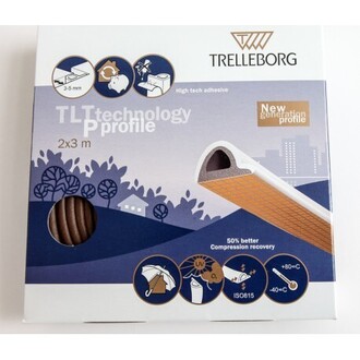 Tesnenie hnedé P-profil 6m