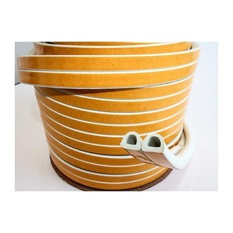 Tesnenie biele D-profil 14x12mm 40m