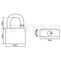 zamok-visiaci-30mm-sivy-1